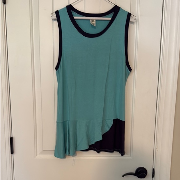 Sew In Love Tops - Sleeveless Teal and Navy Sew In Love Women's Top Never Worn
